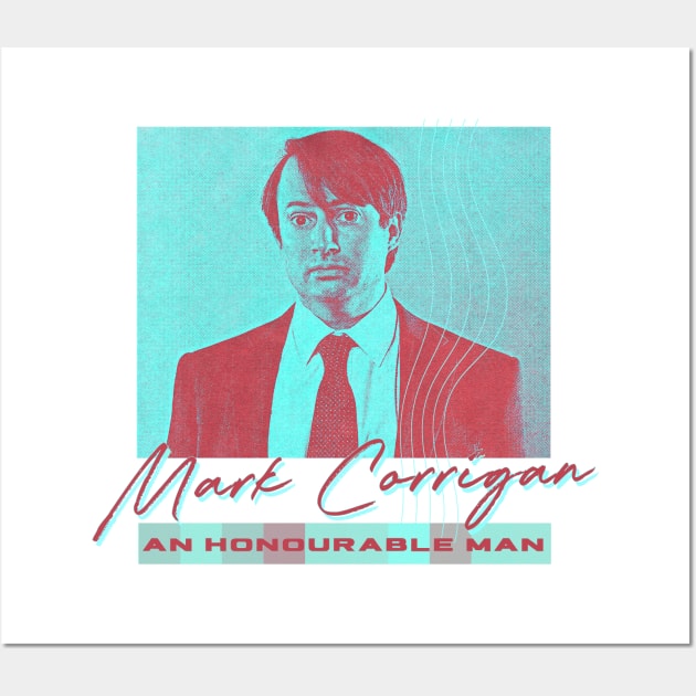 Mark Corrigan ≈ Retro Aesthetic Design Wall Art by unknown_pleasures